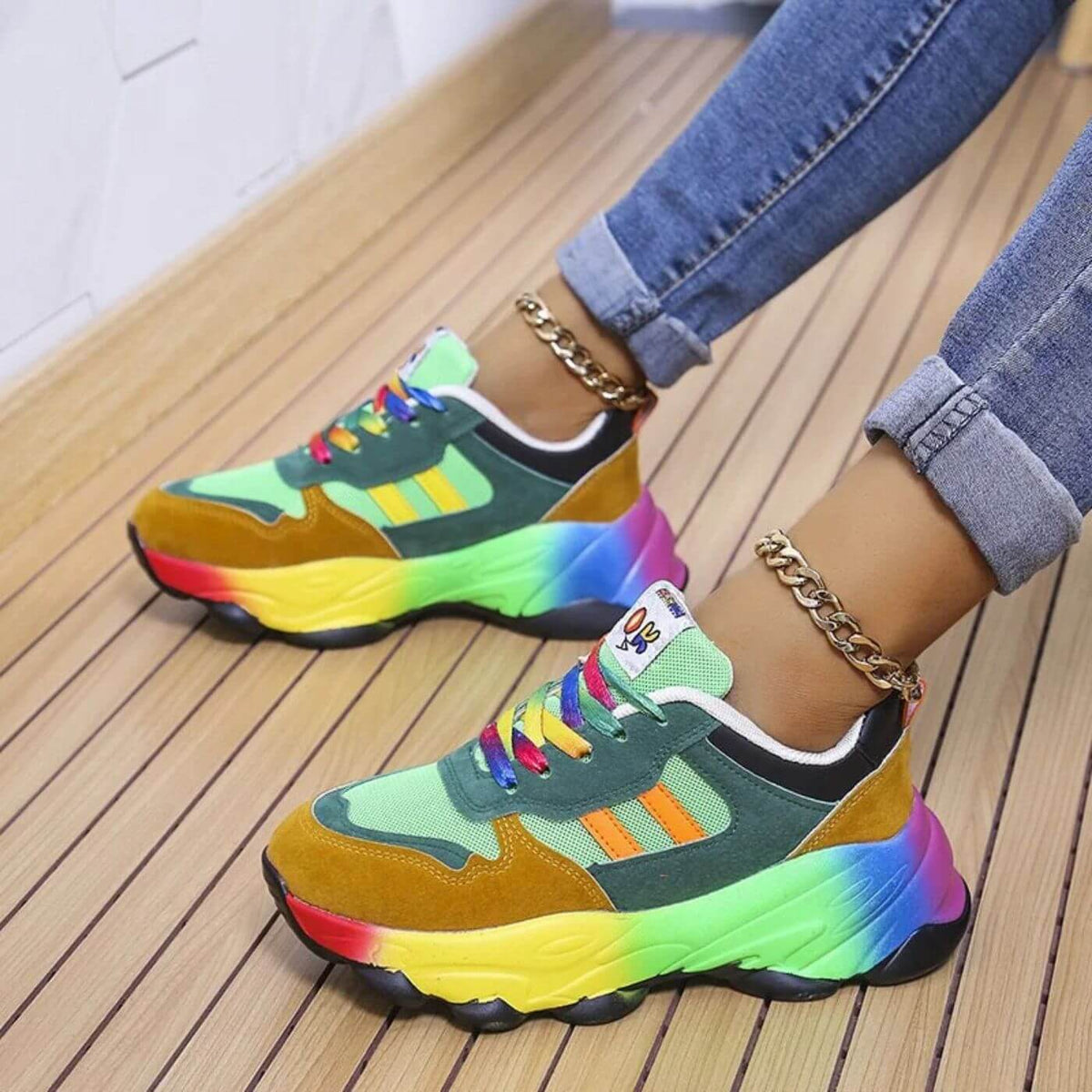 Cecilia™ - Färgglada Ortopediska Sneakers