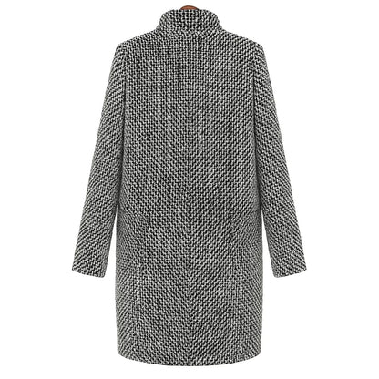 Katerina | Elegant lång kappa i ull