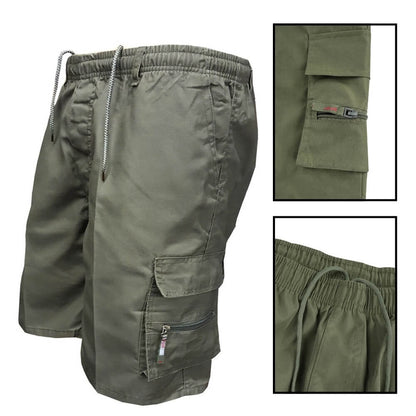 Anders - Shorts med flera fickor i avslappnad stil och bekväm resårmidja