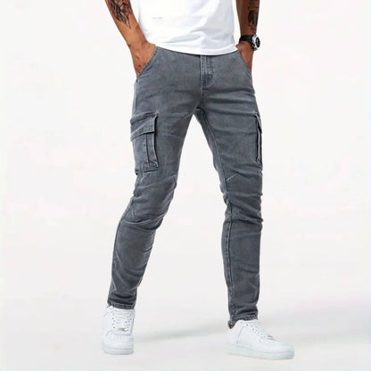 Charlie™ – Jeans med Cargofickor