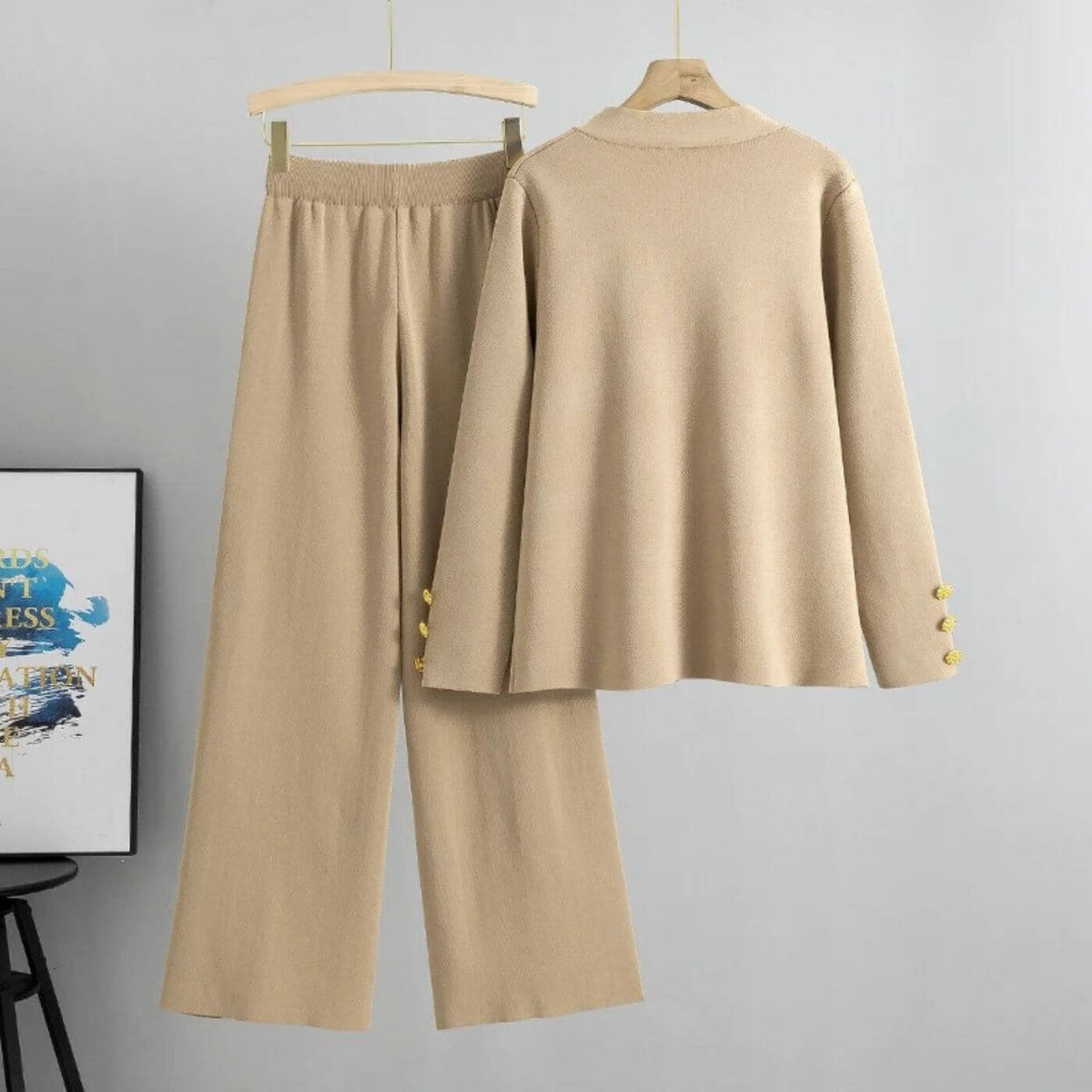 Christina™ - Lyxigt Stickat Set i 2 Delar