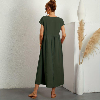 Ellie™- Andningsbar Linneklänning för Enkel Elegans