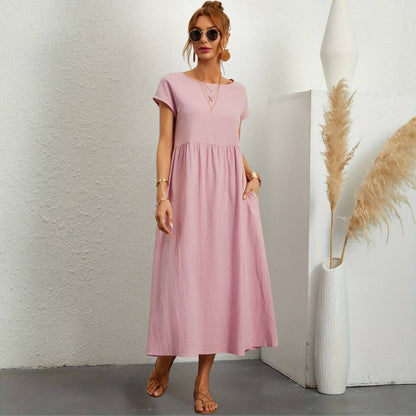 Ellie™- Andningsbar Linneklänning för Enkel Elegans