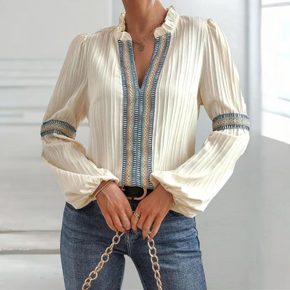 Emilia™ - Elegant och Luftig Blus