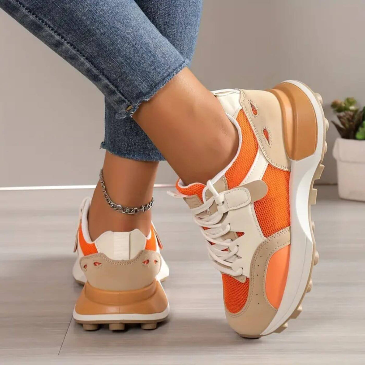 Emilie - Trendiga Ortopediska Sneakers