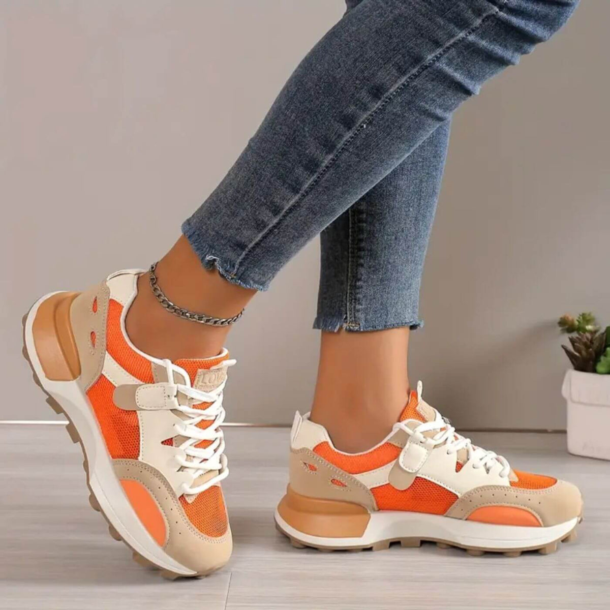 Emilie - Trendiga Ortopediska Sneakers