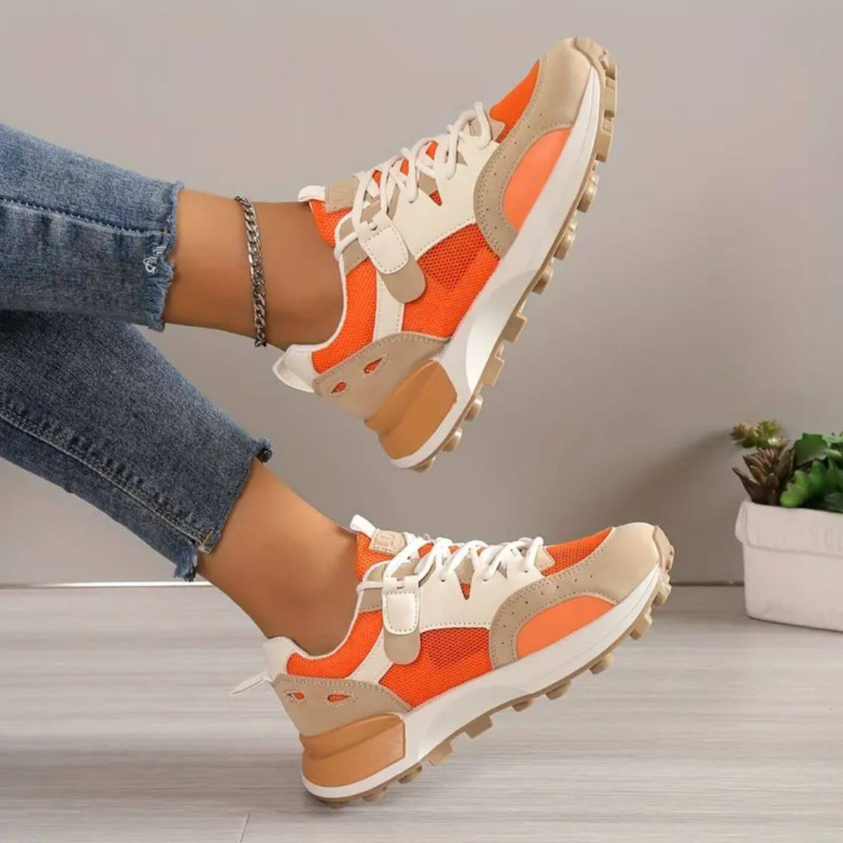 Emilie - Trendiga Ortopediska Sneakers