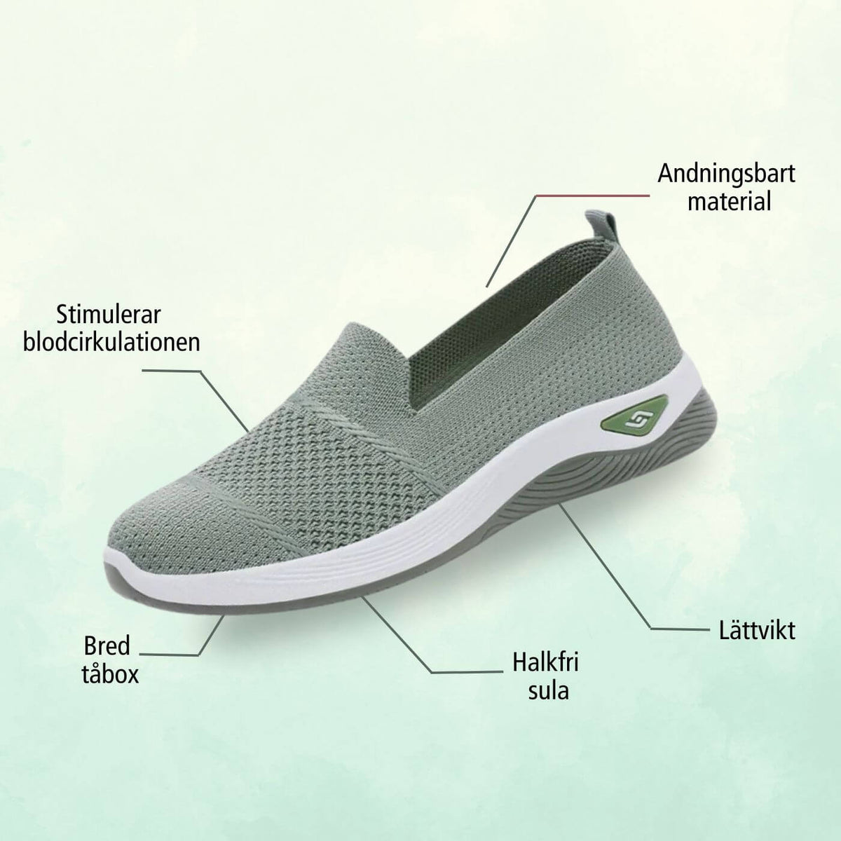 ErgoFit - Andningsbara Ortopediska Komfortsneakers (1+1 GRATIS)