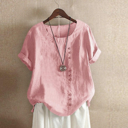Leila™ – Rundhalsad Chalisblus