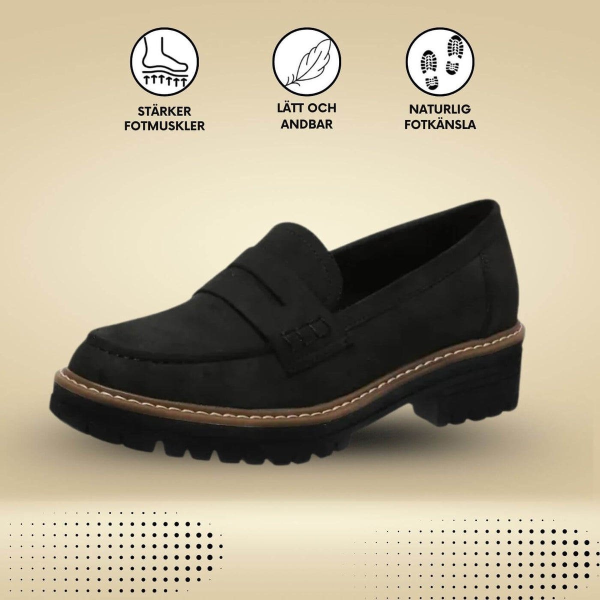 Leonora – Bekväma Ortopediska Loafers