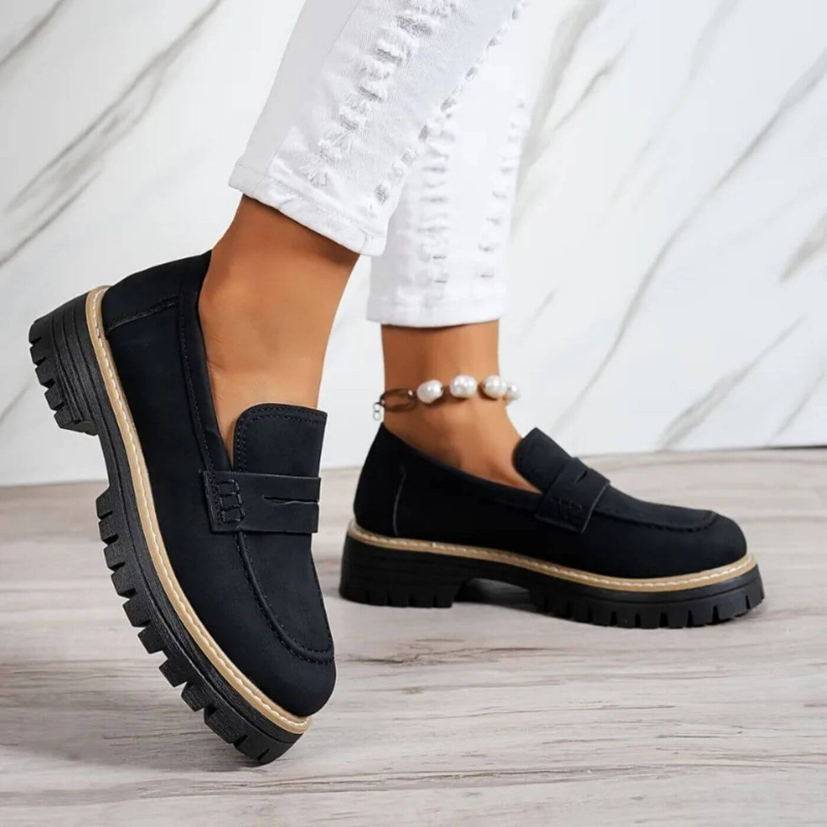 Leonora – Bekväma Ortopediska Loafers