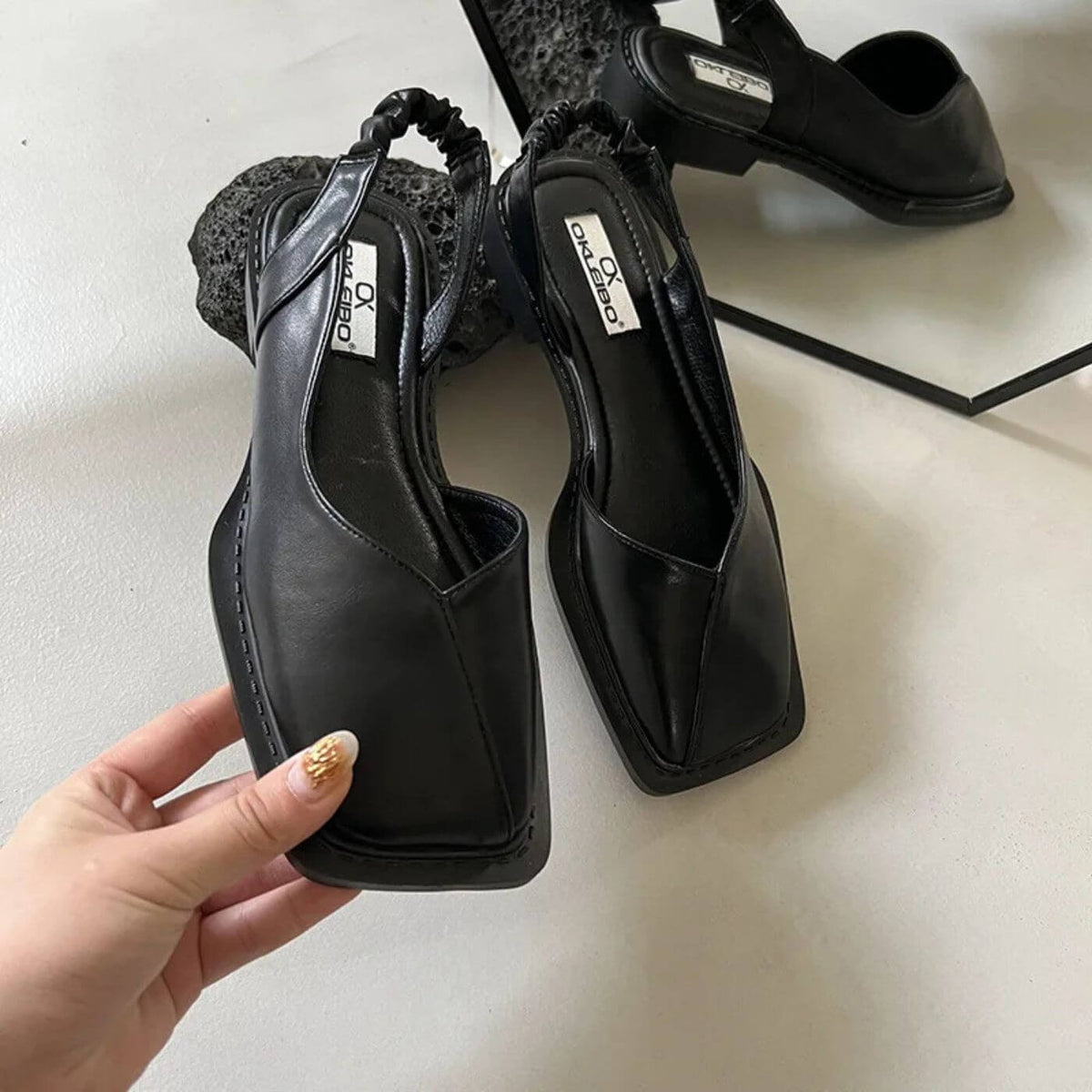 Molly™ – Fyrkantiga Tå Sommar Sandaler