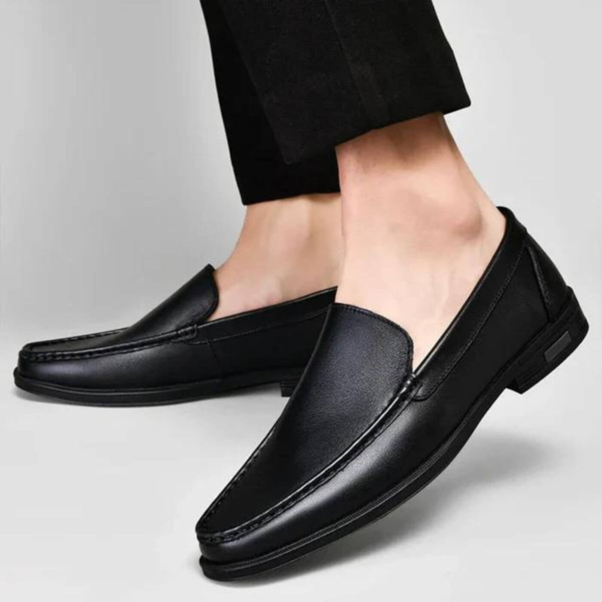 Nino – Lyxiga Ortopediska Loafers i Läder