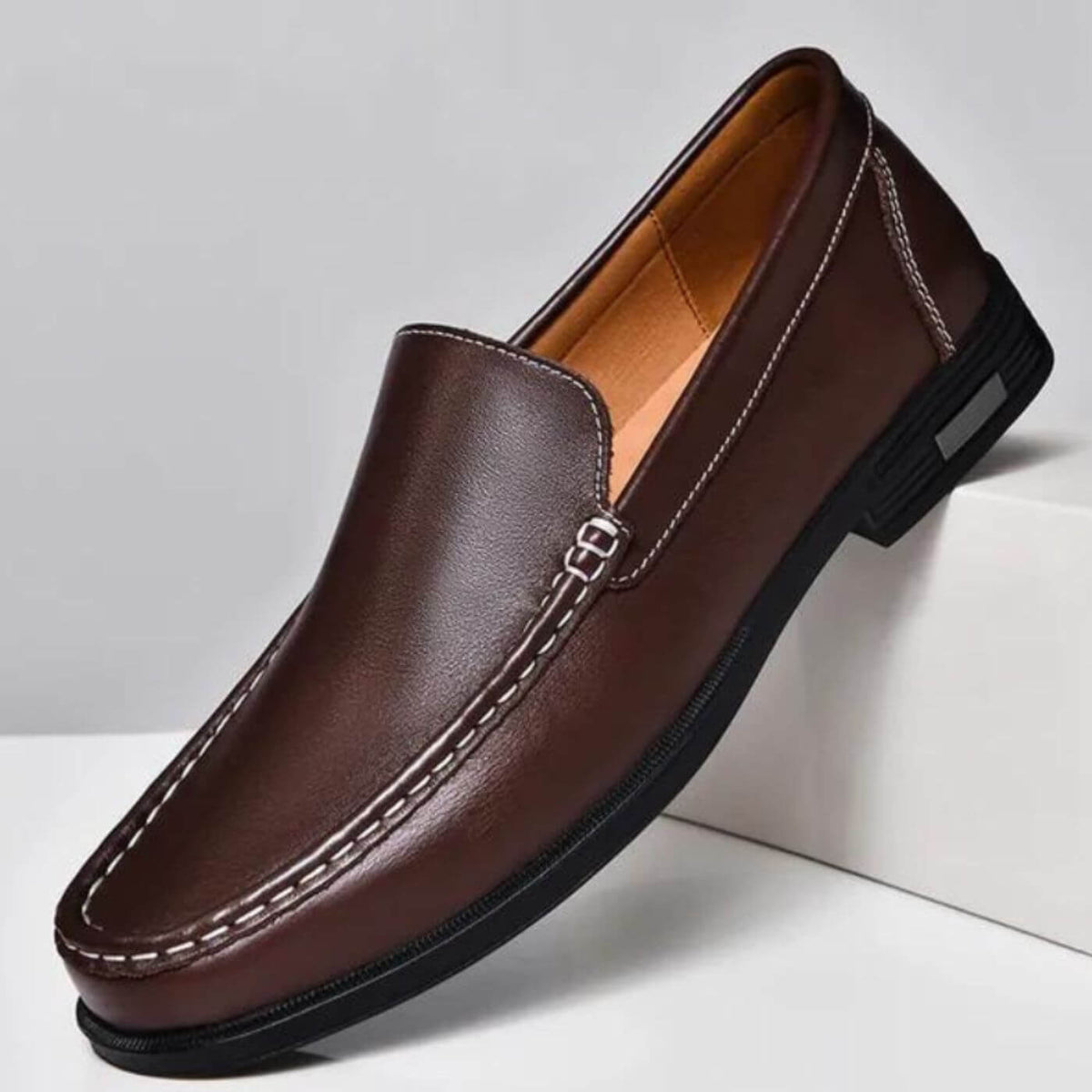 Nino – Lyxiga Ortopediska Loafers i Läder